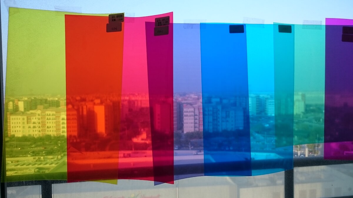 coloured window film
